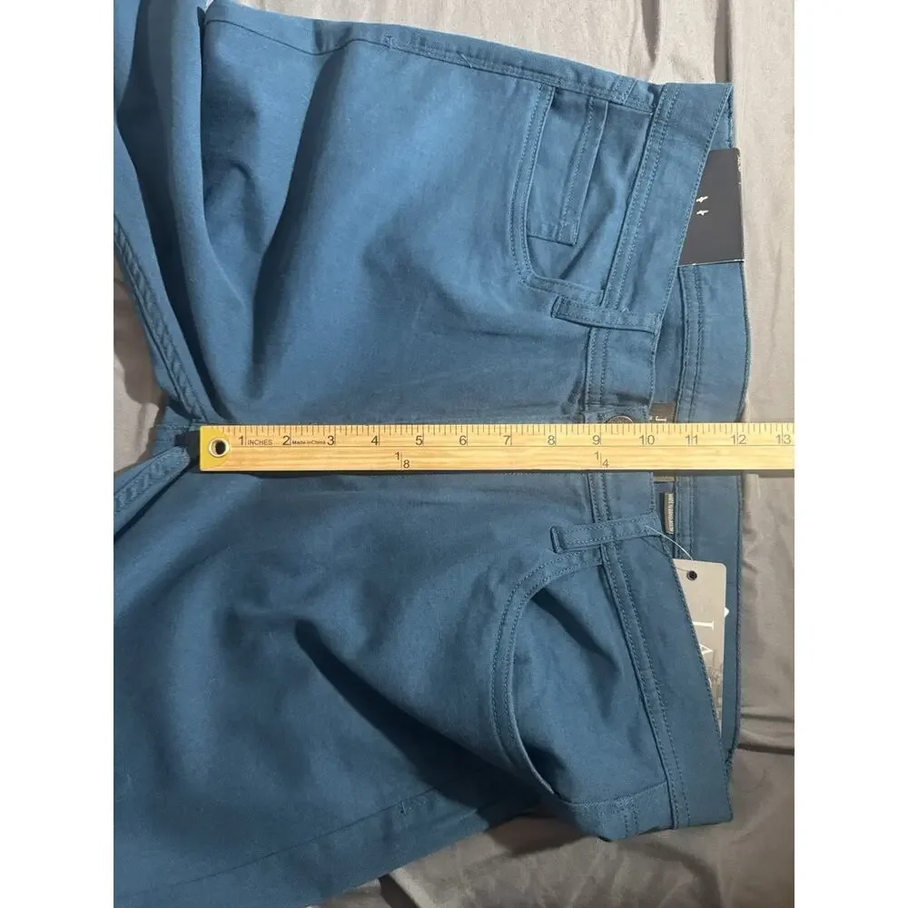 JACHS New York Men’s Straight Fit Casual 5 Pocket Pants 34x29 Dark‎ Teal